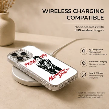 Bruno Mars Moonshine Jungle Tour phone case with bold typography and photo — Charging