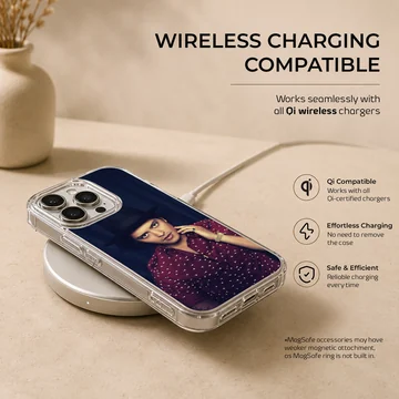 Bruno Mars portrait in hat and red shirt phone case — Charging