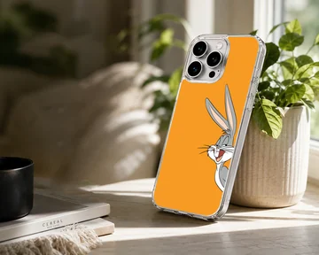 Playful Bugs Bunny cartoon design on phone case — Lifestyle