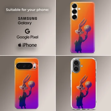 Bugs Bunny cartoon design on a phone case — Collage