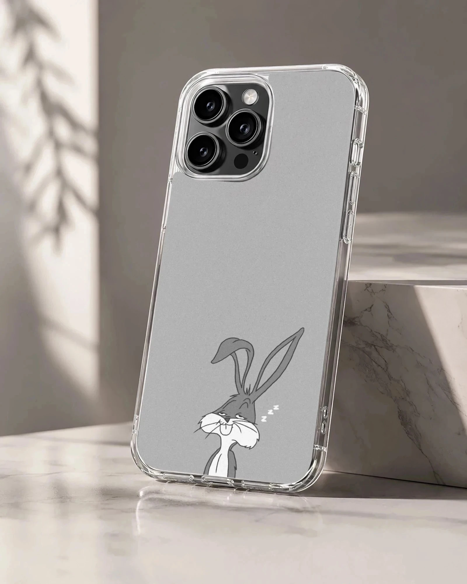 Bugs Bunny design phone case with playful cartoon image