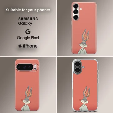 Phone case featuring Bugs Bunny in a playful cartoon design — Collage