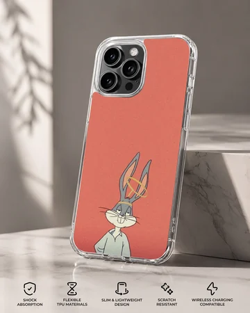 Phone case featuring Bugs Bunny in a playful cartoon design — Specs