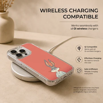 Phone case featuring Bugs Bunny in a playful cartoon design — Charging