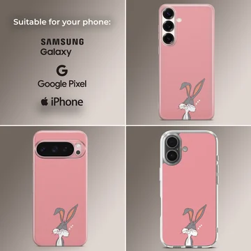 Bugs Bunny phone case with playful cartoon design — Collage