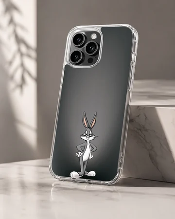 Playful Bugs Bunny cartoon artwork on phone case — Hero