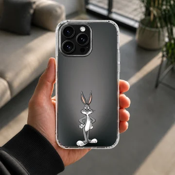 Playful Bugs Bunny cartoon artwork on phone case — Lifestyle