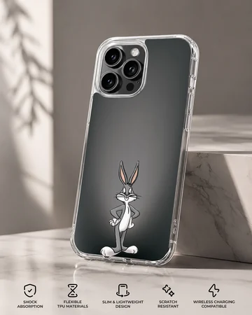 Playful Bugs Bunny cartoon artwork on phone case — Specs