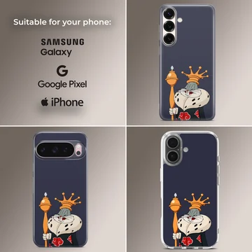 Playful Bugs Bunny cartoon on phone case — Collage