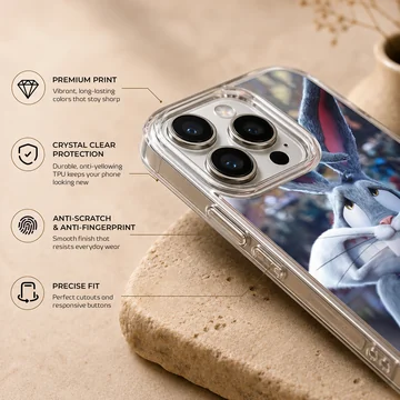 Bugs Bunny cartoon artwork printed on phone case — Info