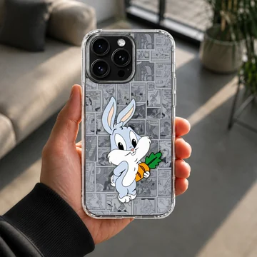 Bugs Bunny cartoon design with carrot on phone case — Lifestyle