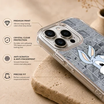 Bugs Bunny cartoon design with carrot on phone case — Info