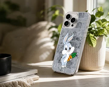 Bugs Bunny cartoon design with carrot on phone case — Lifestyle