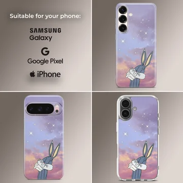 Bugs Bunny under dreamy sky phone case — Collage