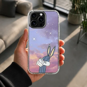 Bugs Bunny under dreamy sky phone case — Lifestyle