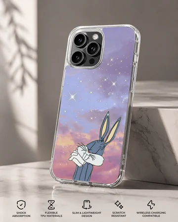 Bugs Bunny under dreamy sky phone case — Specs