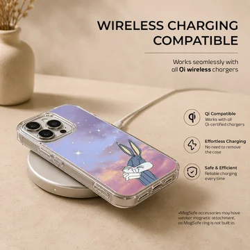 Bugs Bunny under dreamy sky phone case — Charging