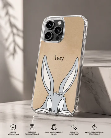 Bugs Bunny cartoon with playful expression phone case — Specs