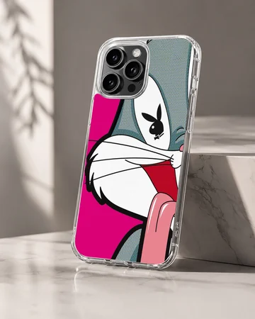 Bugs Bunny with a playful expression on phone case — Hero