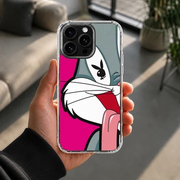Bugs Bunny with a playful expression on phone case — Lifestyle