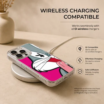 Bugs Bunny with a playful expression on phone case — Charging