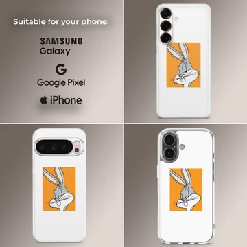 Bugs Bunny illustration on phone case — Collage