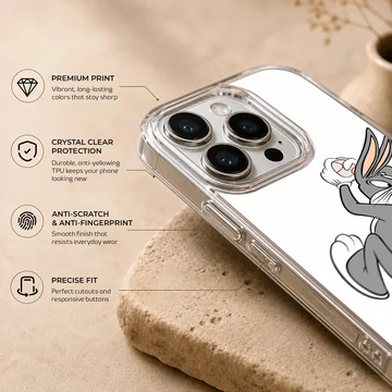 Bugs Bunny in playful pose phone case — Info