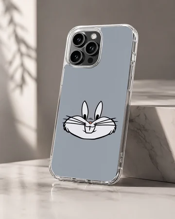 Playful Bugs Bunny face artwork on phone case — Hero