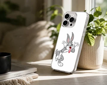 Bugs Bunny cartoon design phone case with a playful pose. — Lifestyle