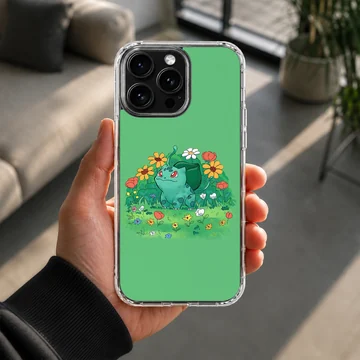 Bulbasaur surrounded by flowers on a phone case — Lifestyle