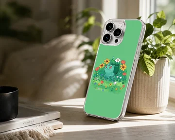 Bulbasaur surrounded by flowers on a phone case — Lifestyle