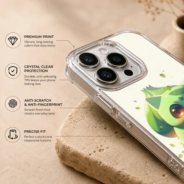 Playful Bulbasaur digital illustration on phone case — Info