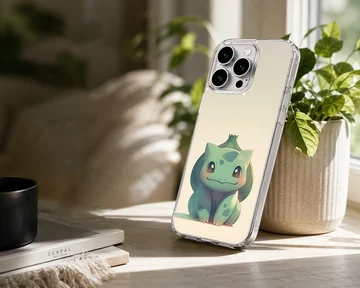 Bulbasaur cartoon character on phone case — Lifestyle