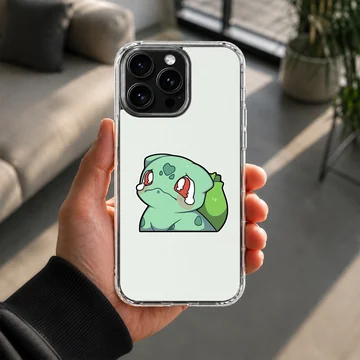 Bulbasaur cartoon design on a phone case, showcasing playful nostalgia. — Lifestyle