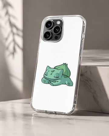 Bulbasaur digital illustration on phone case — Hero