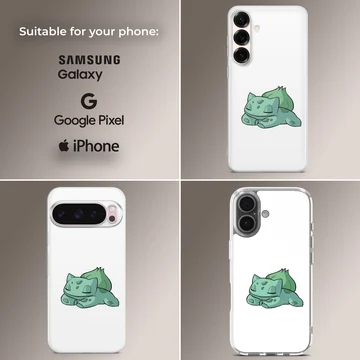 Bulbasaur digital illustration on phone case — Collage