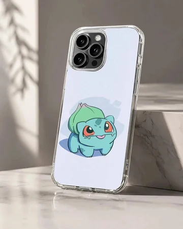 Playful Bulbasaur cartoon design phone case