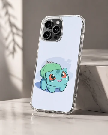 Playful Bulbasaur cartoon design phone case — Hero