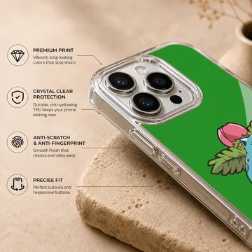 Bulbasaur cartoon design phone case — Info