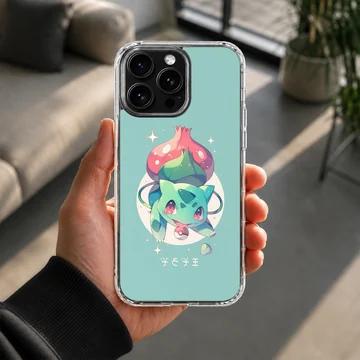 Charming Bulbasaur illustration on phone case — Lifestyle