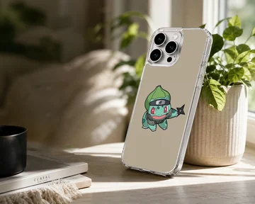 Bulbasaur cartoon character with playful design on phone case — Lifestyle
