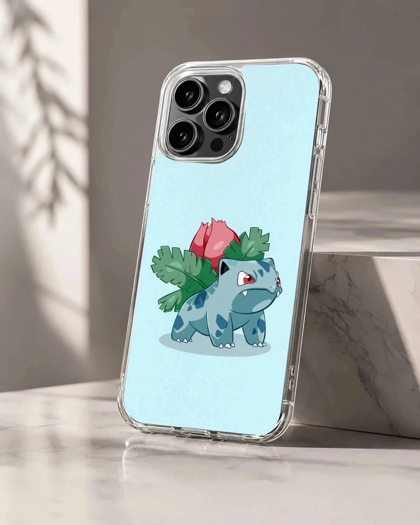 Bulbasaur featuring playful cartoon design on phone case