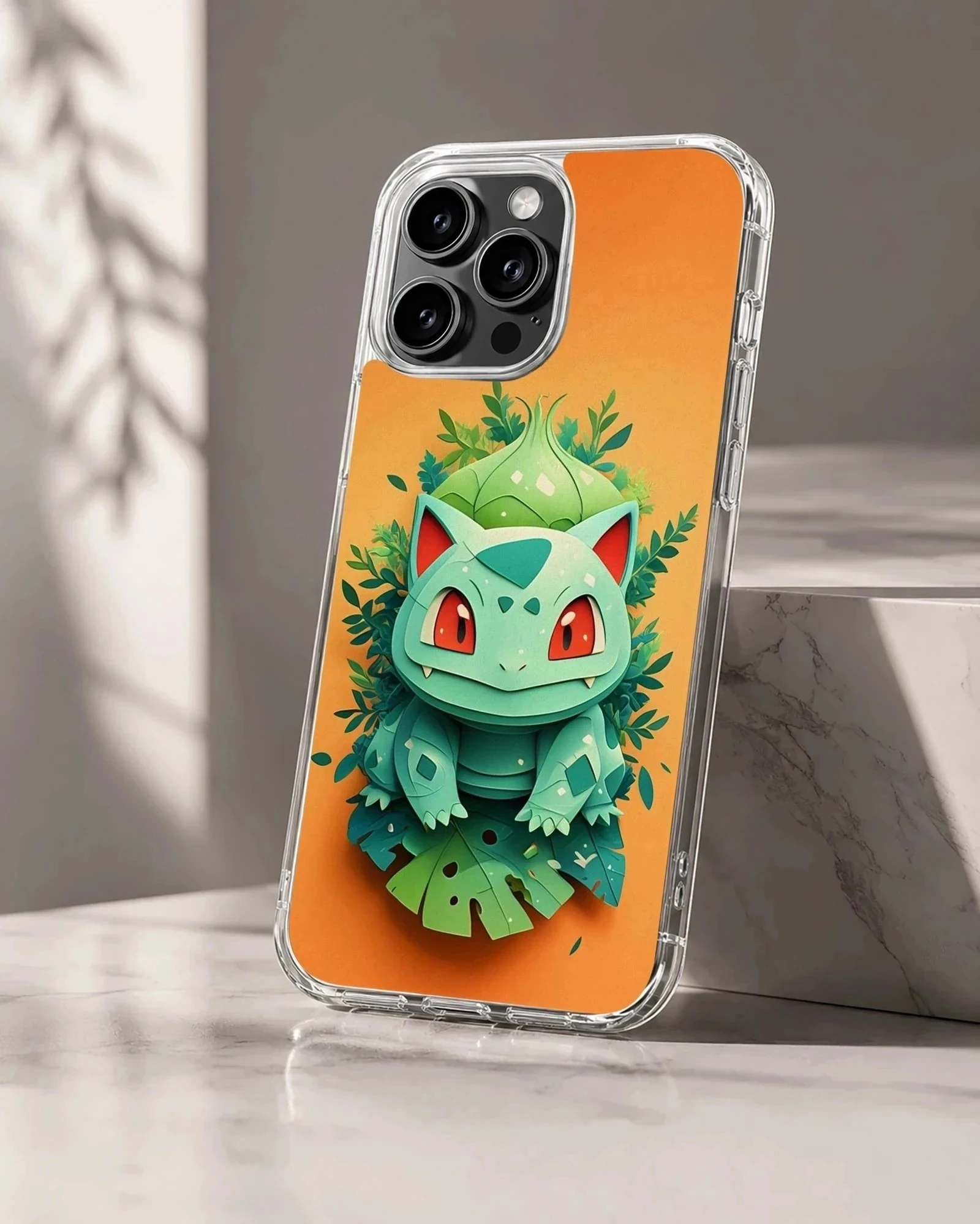 Bulbasaur cartoon design on phone case