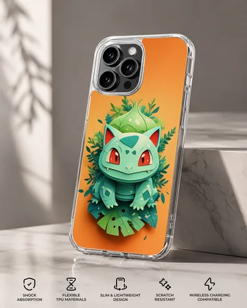 Bulbasaur cartoon design on phone case — Specs