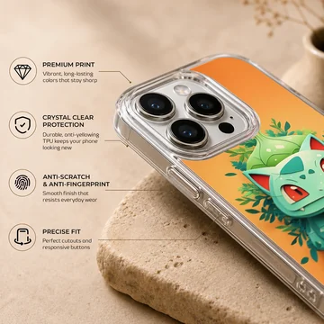 Bulbasaur cartoon design on phone case — Info