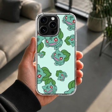 Bulbasaur cartoon design phone case with playful illustrations — Lifestyle