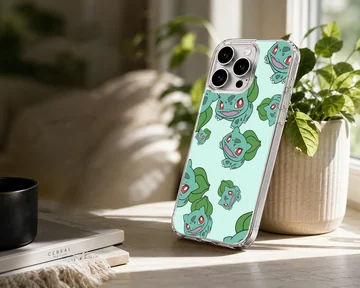 Bulbasaur cartoon design phone case with playful illustrations — Lifestyle