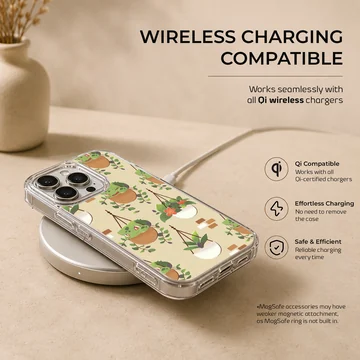Bulbasaur cartoon pattern on phone case — Charging
