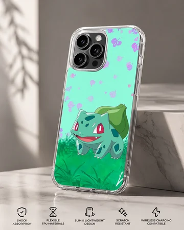 Bulbasaur cartoon design on phone case — Specs