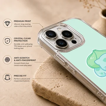 Bulbasaur cartoon design on phone case — Info